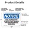Signmission Fire Suppression System First Alarm If Active OSHA Notice Sign, Aluminum, 10in W x 7in L, 2PK OS-2PACK-NS-A-710-L-12701 - alternate 3